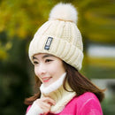 Knitted Beanie Hat & Neck Warmer Set