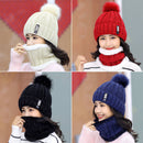 Knitted Beanie Hat & Neck Warmer Set